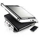 Контактний електрогриль з лотком для жиру 2000Вт, 5 режимів, R2683 / Міні гриль / Електричний гриль для дому, фото 7
