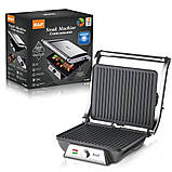 Контактний електрогриль з лотком для жиру 2000Вт, 5 режимів, R2683 / Міні гриль / Електричний гриль для дому, фото 10