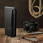 Клатч чоловіча з ременем Vintage 14664 Чорний, фото 5