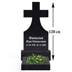 Гранітний хрест на могилу (100-50) К-04