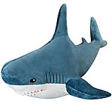 М'яка іграшка Акула 140см + Подарунок Дошка для малювання Dex / Дитяча іграшка обіймашка / Іграшка подушка, фото 2