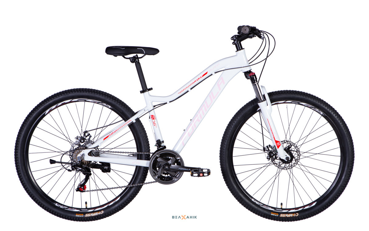 Велосипед 27,5" Formula ALPINA DD FR (рама 16") AL біло-рожевий