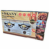 Газова плита настільна (2 конфорки), Sokany SK-07022 / Газова плитка / Варильна поверхня настільна, фото 9