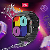 Смарт годинник з функцією прийому дзвінків 2,01", XO M10 / Розумний смарт годинник на руку / Наручний годинник з будильником, фото 4