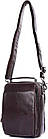Чоловіча шкіряна сумка через плече планшет месенджер із натуральної шкіри з ручкою коричнева 16*22*6 см, фото 6