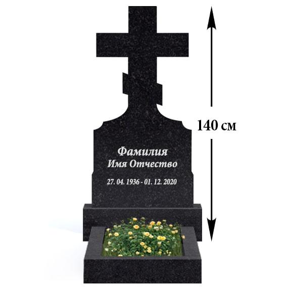 Гранітний хрест на могилу (120-60) К-08, фото 1