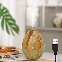 Зволожувач повітря з підсвічуванням 3W, 150мл, Ultrasonic Aroma Humidifier / Безшумний аромадифузор для дому