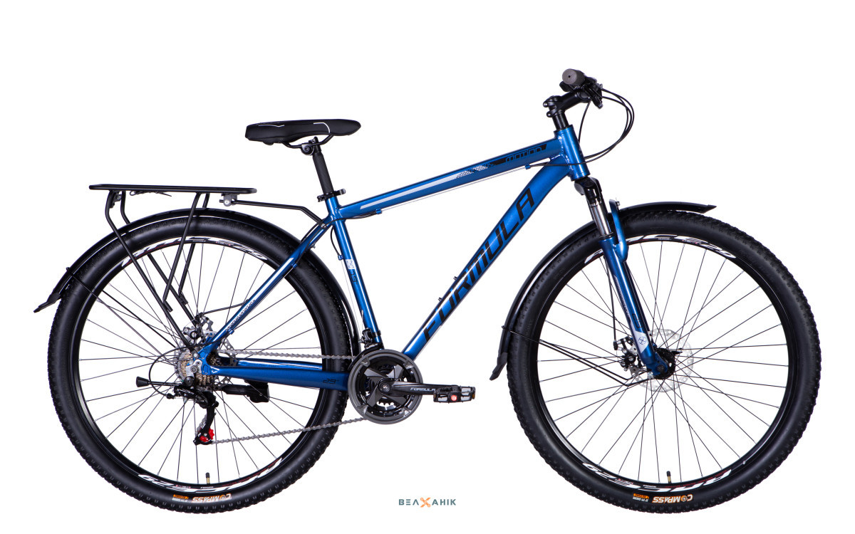 Велосипед 29" Formula MOTION PLUS DD FR (рама 19") AL синьо-чорний