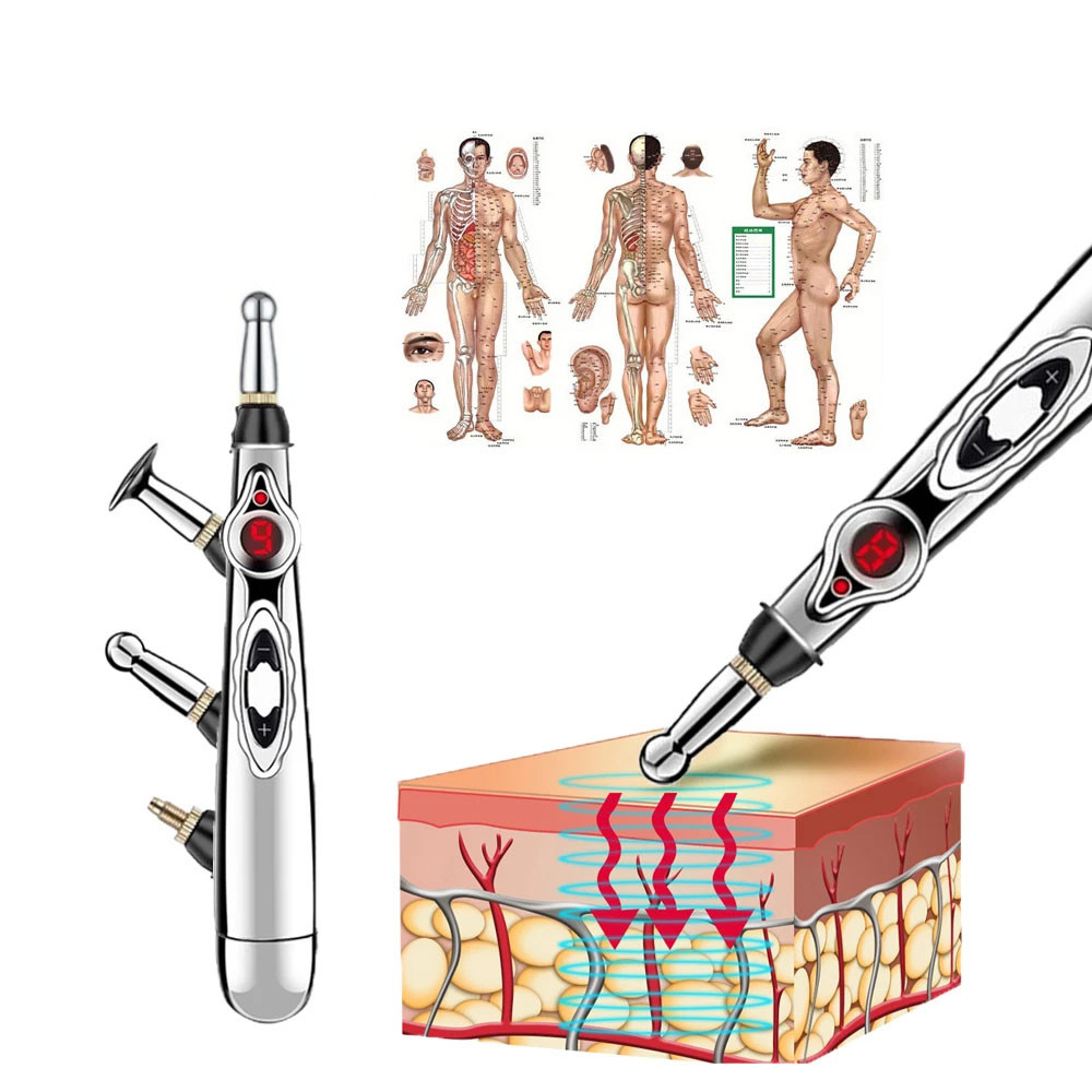 Ручний масажер для тіла у формі ручки massager PEN для зняття болю / Акупунктурна масажна ручка