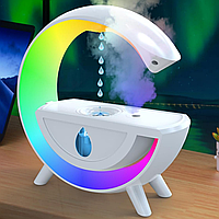 Зволожувач повітря нічник з антигравітаційним крапельним ефектом, Білий / Зволожувач повітря з підсвічуванням