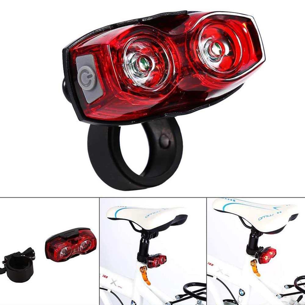 Велосипедна задня фара, 2 COB, ААА / LED стоп-сигнал на велосипед / Велофара мигалка