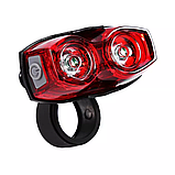 Велосипедна задня фара, 2 COB, ААА / LED стоп-сигнал на велосипед / Велофара мигалка, фото 4