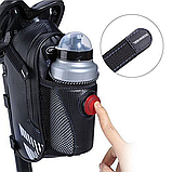 Сумка під сідло з кишенею для фляги і габаритом 24х14х7см / Велосумка під сідло зі шкірозамінника, фото 3