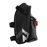 Сумка під сідло з кишенею для фляги і габаритом 24х14х7см / Велосумка під сідло зі шкірозамінника, фото 7