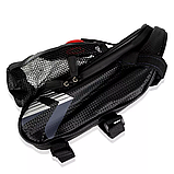 Сумка під сідло з кишенею для фляги і габаритом 24х14х7см / Велосумка під сідло зі шкірозамінника, фото 9