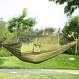 Туристичний гамак 2,6х1,3 м, на 200 кг, з москітною сіткою HAMMOCK NET, фото 3
