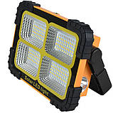 Комплект 2 шт Акумуляторний ліхтар на сонячній батареї 3600мАг Working Lamp JN-881 / Світлодіодний прожектор, фото 4