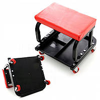 Табурет (крісло) стілець для майстерні на колесах підкатний Kraft&Dele KD375 136 кг