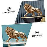 Декор для кабінету "Лев" 37 см — елегантний із королівською величчю, фото 7