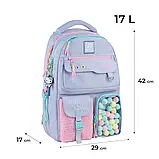 Шкільний набір Kite Hello Kitty (рюкзак, пенал, сумка, ланчбокс, пляшка) 130-145 см, фото 3