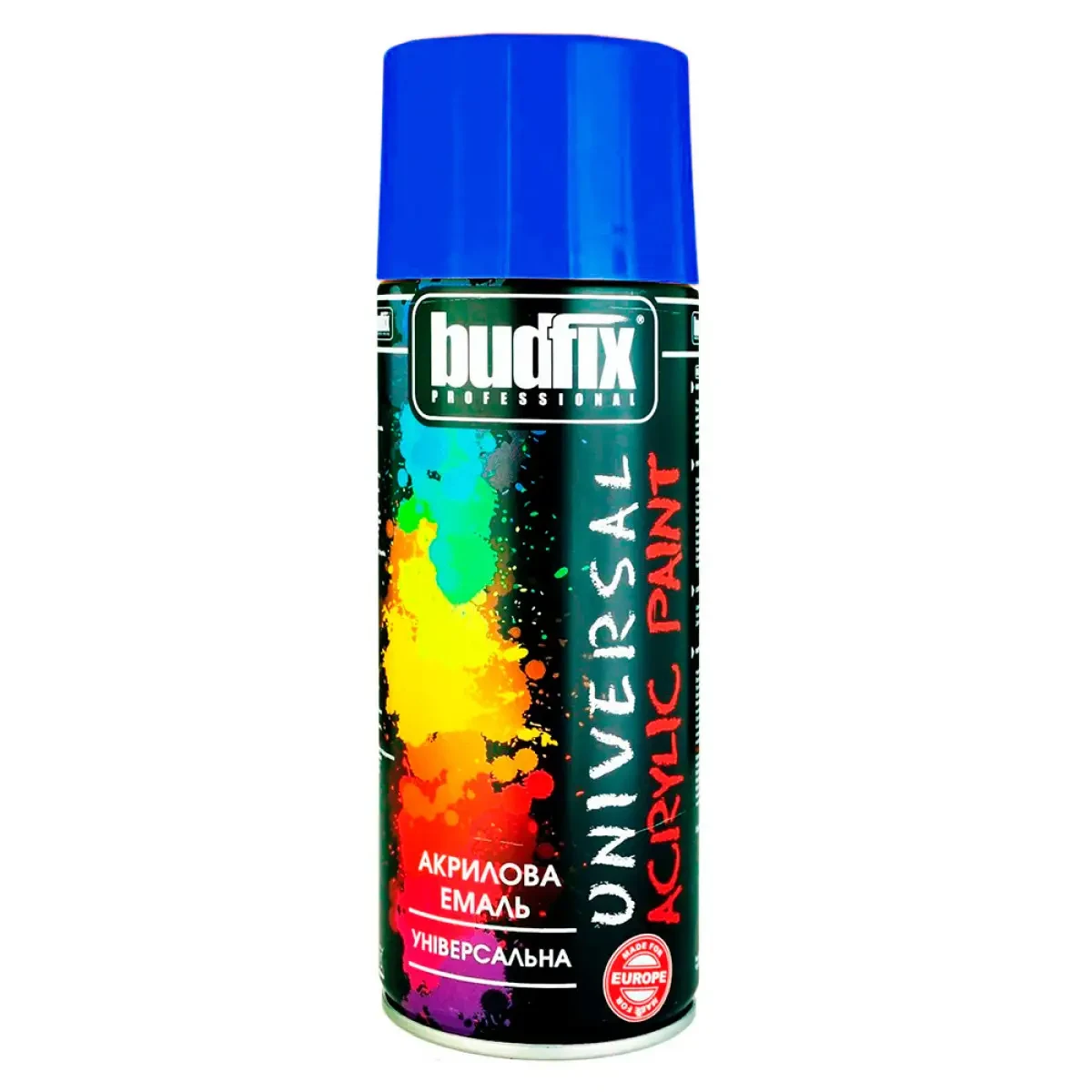 Аерозольна фарба Синя Універсальна BUDFIX RAL 5010 400 мл