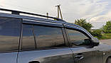 Вітровики Toyota land Cruiser 200 з хром вставкою (нерж.), фото 3