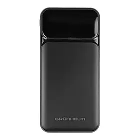 Power Bank — Портативна батарея 10.000 mAh. чорний — GP-10BQC швидке заряджання 22.5W GRUNHELM