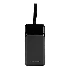 Power Bank — Портативна батарея 30.000 mAh. чорний — GP-30BQC. швидке заряджання 22.5W GRUNHELM