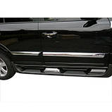 Бічні підніжки пороги Hyundai Santa Fe 2 2006-2012 оригінальний дизайн, фото 4