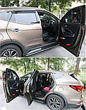 Бічні підніжки пороги Hyundai Santa Fe 3 2012-2018 оригінальний дизайн, фото 8