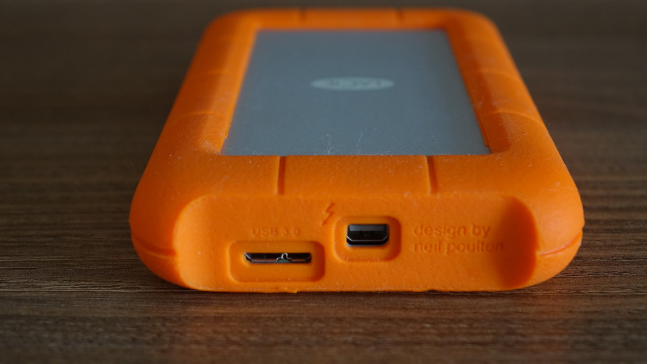 Зовнішній жорсткий диск 1TB LACie Rugged Thunderbolt, Пробіг 47 годин, 57 запусків, фото 1
