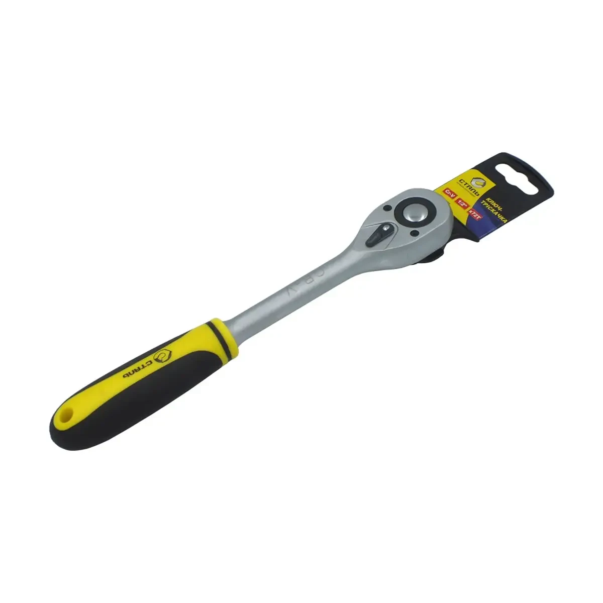 Ключ-тріскачка з підвіскою Сталь 70033 1/2", 72 зуби