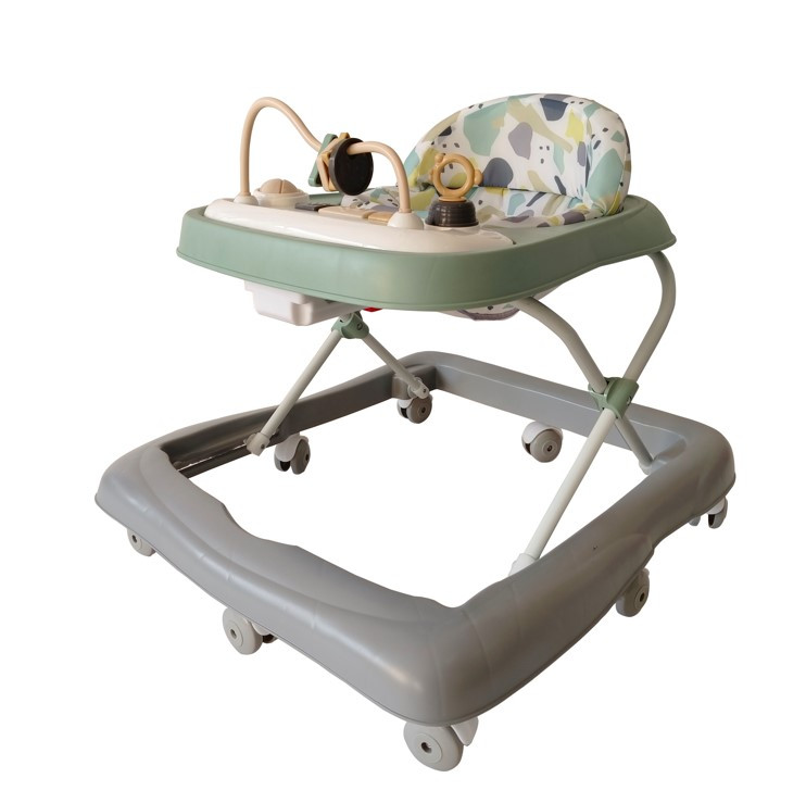 Ходунки ME 1184 FUN Green (1шт) музика, колеса 8шт, стопор, на бат-ці, зелений