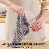 Набір 6 шт кухонні рушники/тряпки вафельні 30 х 30 см для рук сірий (LB-177790), фото 5