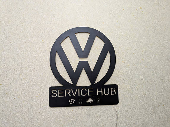 Панно декоративна картина на стіну Volkswagen SERVICE HUB 490х568 acr-p000182, фото 1
