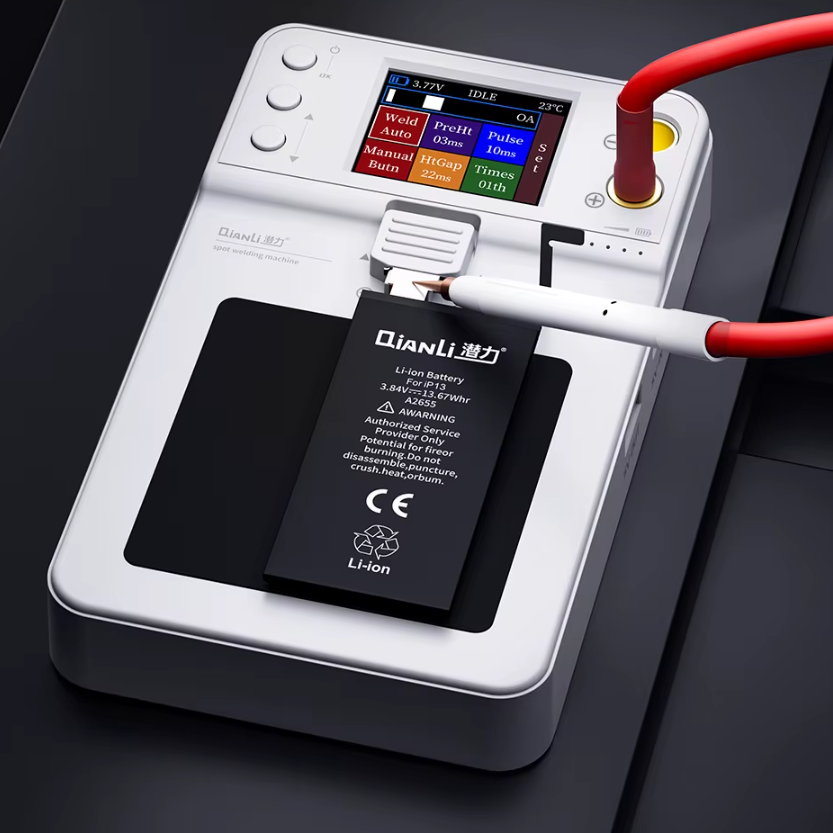 Апарат точкового зварювання АКБ QianLi Macaron Max з акумулятором і РК-дисплеєм