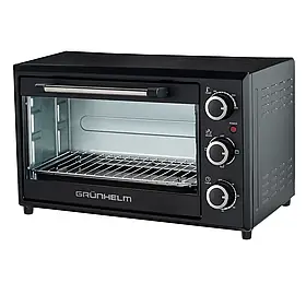 Піч електрична GN28AВ чорна 28 л 1600 Вт Grunhelm