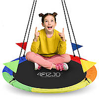 Гойдалка-гніздо кругла 4FIZJO L 100 см Mix (P-5907739316646)