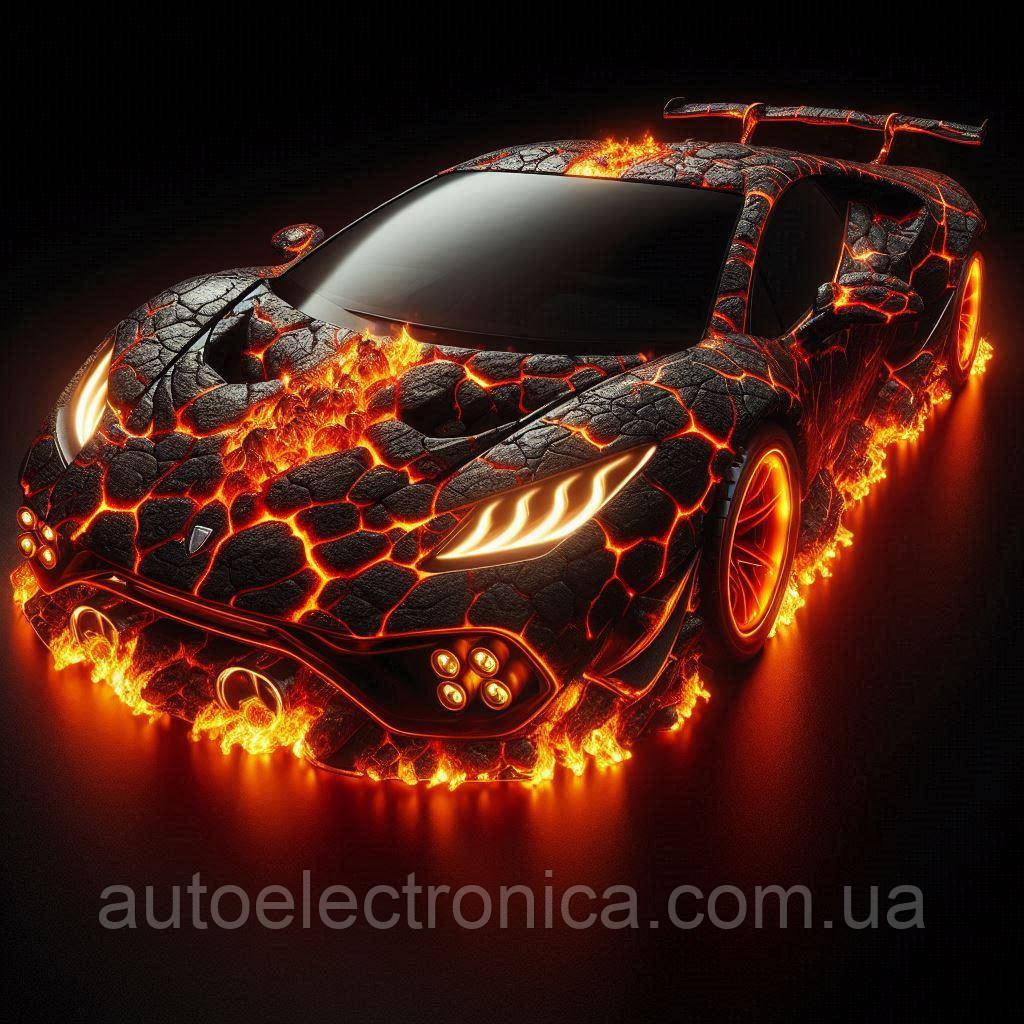 Картина на полотні "Fiery Sports Car" | FSC.7.3
