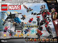 Конструктор LEGO Marvel Первый мститель Противостояние Приключенческая битва 736 деталей (76314)