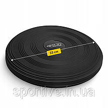 Балансувальна подушка-диск 4FIZJO MED+ 33 см сенсомоторна, масажна Black (P-5907739310149), фото 5