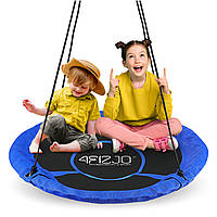 Гойдалка-гніздо кругла 4FIZJO XL 110 см Black/Blue (P-5907739316677)