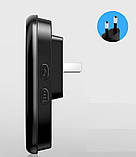 Бездротовий дверний дзвінок із безліччю мелодій 38 шт. і регульованою гучністю 220 Вт у розетку A1 Чорний, фото 4