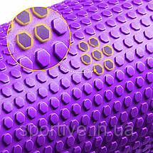 Масажний ролик 4FIZJO CARE+ EVA 60 x 15 см (валик, ролер) Purple (P-5907739314390), фото 2