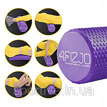Масажний ролик 4FIZJO CARE+ EVA 45 x 15 см (валик, ролер) Purple (P-5907739314376), фото 5