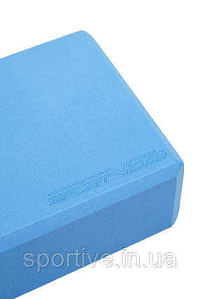 Блок для йоги SportVida EVA 23 x 15 x 7.6 см SV-EZ0068 Sky Blue, фото 3