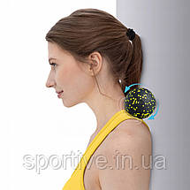 Масажний м'яч подвійний 4FIZJO EPP DuoBall 08 Black/Yellow (P-5907222931301), фото 4