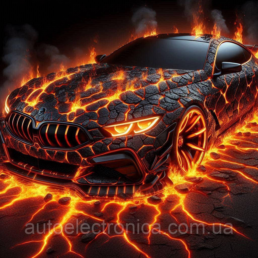 Картина на полотні "Fiery Sports Car" | FSC.7.8