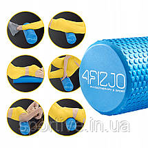 Масажний ролик 4FIZJO CARE+ EVA 60 x 15 см (валик, ролер) Blue (P-5907739310750), фото 4