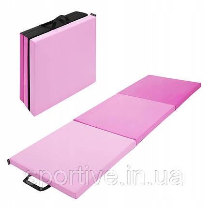 Мат гімнастичний складаний 4FIZJO 180 x 60 x 5 см Pink/Light Pink (P-5907739319678), фото 1
